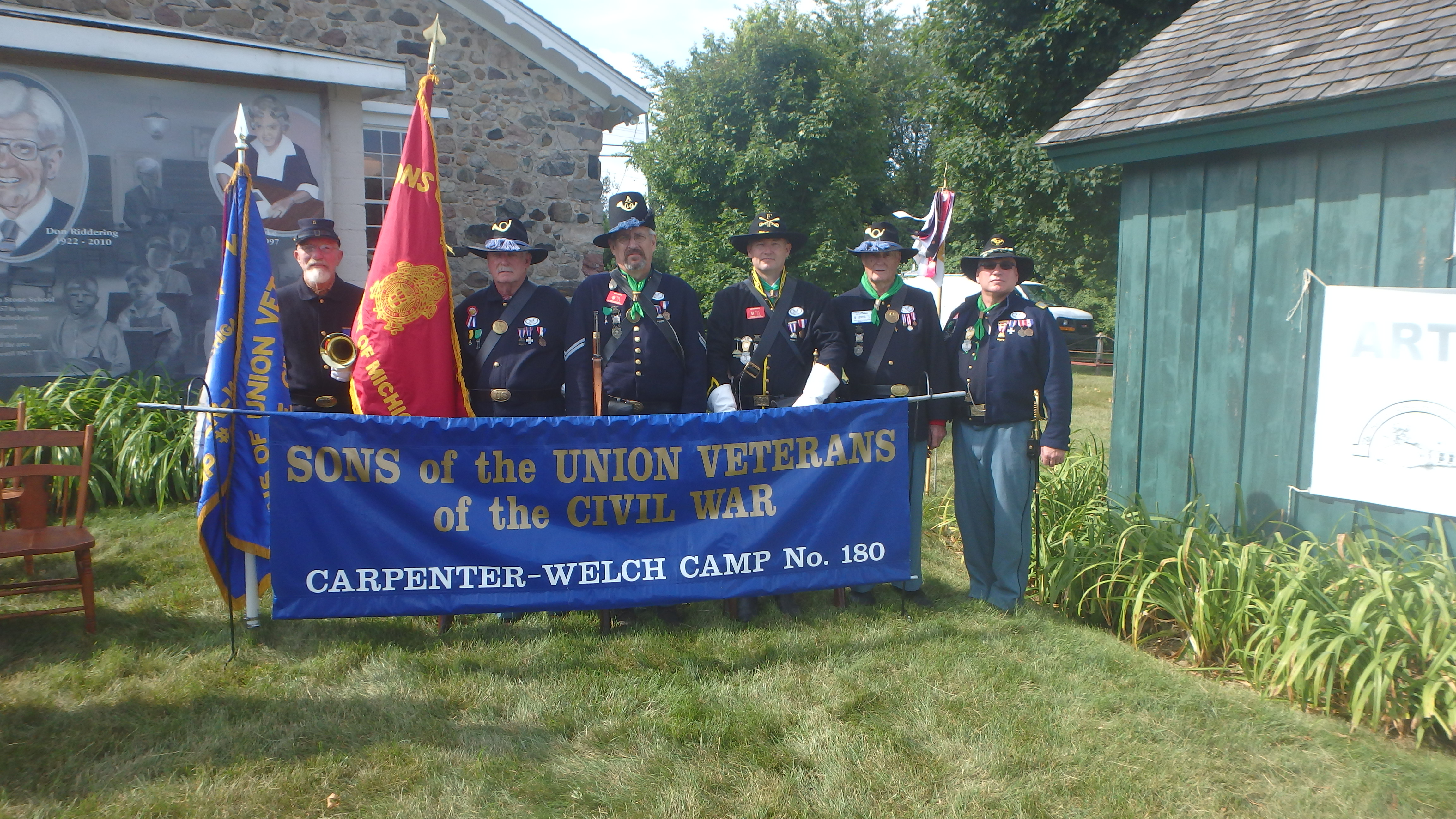 Group with bugler